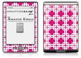 Boxed Fushia Hot Pink - Decal Style Skin (fits 4th Gen Kindle with 6inch display and no keyboard)