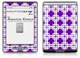 Boxed Purple - Decal Style Skin (fits 4th Gen Kindle with 6inch display and no keyboard)