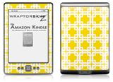 Boxed Yellow - Decal Style Skin (fits 4th Gen Kindle with 6inch display and no keyboard)