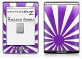Rising Sun Japanese Flag Purple - Decal Style Skin (fits 4th Gen Kindle with 6inch display and no keyboard)