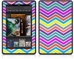 Amazon Kindle Fire (Original) Decal Style Skin - Zig Zag Colors 04