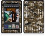 Amazon Kindle Fire (Original) Decal Style Skin - HEX Mesh Camo 01 Brown