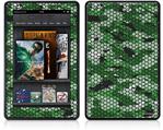 Amazon Kindle Fire (Original) Decal Style Skin - HEX Mesh Camo 01 Green