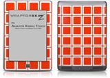 Squared Red - Decal Style Skin (fits Amazon Kindle Touch Skin)