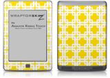Boxed Yellow - Decal Style Skin (fits Amazon Kindle Touch Skin)