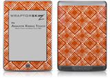 Wavey Burnt Orange - Decal Style Skin (fits Amazon Kindle Touch Skin)