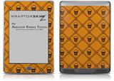 Halloween Skull and Bones - Decal Style Skin (fits Amazon Kindle Touch Skin)