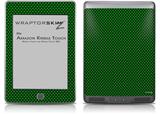 Carbon Fiber Green - Decal Style Skin (fits Amazon Kindle Touch Skin)
