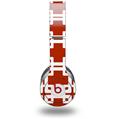 Skin Decal Wrap works with Original Beats Solo HD Headphones Boxed Red Dark Skin Only (HEADPHONES NOT INCLUDED)