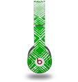 Skin Decal Wrap works with Original Beats Solo HD Headphones Wavey Green Skin Only (HEADPHONES NOT INCLUDED)