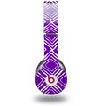 Skin Decal Wrap works with Original Beats Solo HD Headphones Wavey Purple Skin Only (HEADPHONES NOT INCLUDED)