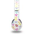 Skin Decal Wrap works with Original Beats Solo HD Headphones Kearas Hearts White Skin Only (HEADPHONES NOT INCLUDED)