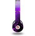 Skin Decal Wrap works with Original Beats Solo HD Headphones Halftone Splatter Hot Pink Purple Skin Only (HEADPHONES NOT INCLUDED)