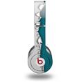 Skin Decal Wrap works with Original Beats Solo HD Headphones Ripped Colors Gray Seafoam Green Skin Only (HEADPHONES NOT INCLUDED)