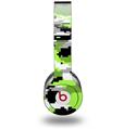Skin Decal Wrap works with Original Beats Solo HD Headphones WraptorCamo Digital Camo Neon Green Skin Only (HEADPHONES NOT INCLUDED)