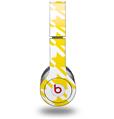 Skin Decal Wrap works with Original Beats Solo HD Headphones Houndstooth Yellow Skin Only (HEADPHONES NOT INCLUDED)
