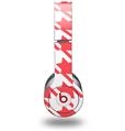 Skin Decal Wrap works with Original Beats Solo HD Headphones Houndstooth Coral Skin Only (HEADPHONES NOT INCLUDED)