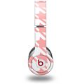 Skin Decal Wrap works with Original Beats Solo HD Headphones Houndstooth Pink Skin Only (HEADPHONES NOT INCLUDED)