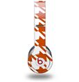 Skin Decal Wrap works with Original Beats Solo HD Headphones Houndstooth Burnt Orange Skin Only (HEADPHONES NOT INCLUDED)