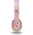 Skin Decal Wrap works with Original Beats Solo HD Headphones Neon Swoosh on Pink Skin Only (HEADPHONES NOT INCLUDED)