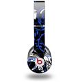 Skin Decal Wrap works with Original Beats Solo HD Headphones Twisted Garden Blue and White Skin Only (HEADPHONES NOT INCLUDED)