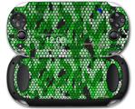 HEX Mesh Camo 01 Green Bright - Decal Style Skin fits Sony PS Vita