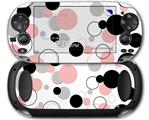 Lots of Dots Pink on White - Decal Style Skin fits Sony PS Vita