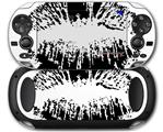 Big Kiss Lips Black on White - Decal Style Skin fits Sony PS Vita