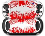 Big Kiss Lips Red on White - Decal Style Skin fits Sony PS Vita