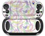 Neon Swoosh on White - Decal Style Skin fits Sony PS Vita
