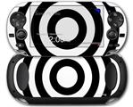Bullseye Black and White - Decal Style Skin fits Sony PS Vita
