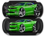 2010 Camaro RS Green - Decal Style Skin fits Sony PS Vita