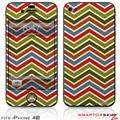 iPhone 4S Skin Zig Zag Colors 01