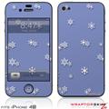 iPhone 4S Skin Snowflakes