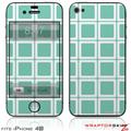 iPhone 4S Skin Squared Seafoam Green