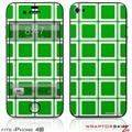 iPhone 4S Skin Squared Green