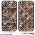 iPhone 4S Skin Wavey Chocolate Brown