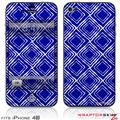 iPhone 4S Skin Wavey Royal Blue