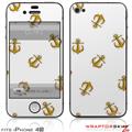 iPhone 4S Skin Anchors Away White
