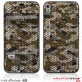 iPhone 4S Skin HEX Mesh Camo 01 Brown