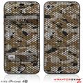 iPhone 4S Skin HEX Mesh Camo 01 Tan