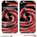 iPhone 4S Skin Alecias Swirl 02 Red