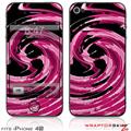 iPhone 4S Skin Alecias Swirl 02 Hot Pink