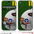 iPhone 4S Skin WWII Bomber War Plane Pin Up Girl