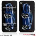 iPhone 4S Skin 2010 Camaro RS Blue