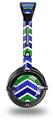 Zig Zag Blue Green Decal Style Skin fits Skullcandy Lowrider Headphones (HEADPHONES  SOLD SEPARATELY)