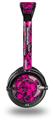 Scattered Skulls Hot Pink Decal Style Skin fits Skullcandy Lowrider Headphones (HEADPHONES  SOLD SEPARATELY)