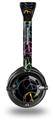 Kearas Peace Signs on Black Decal Style Skin fits Skullcandy Lowrider Headphones (HEADPHONES  SOLD SEPARATELY)