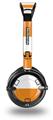 Kearas Psycho Stripes Orange and White Decal Style Skin fits Skullcandy Lowrider Headphones (HEADPHONES  SOLD SEPARATELY)