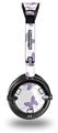 Pastel Butterflies Purple on White Decal Style Skin fits Skullcandy Lowrider Headphones (HEADPHONES  SOLD SEPARATELY)